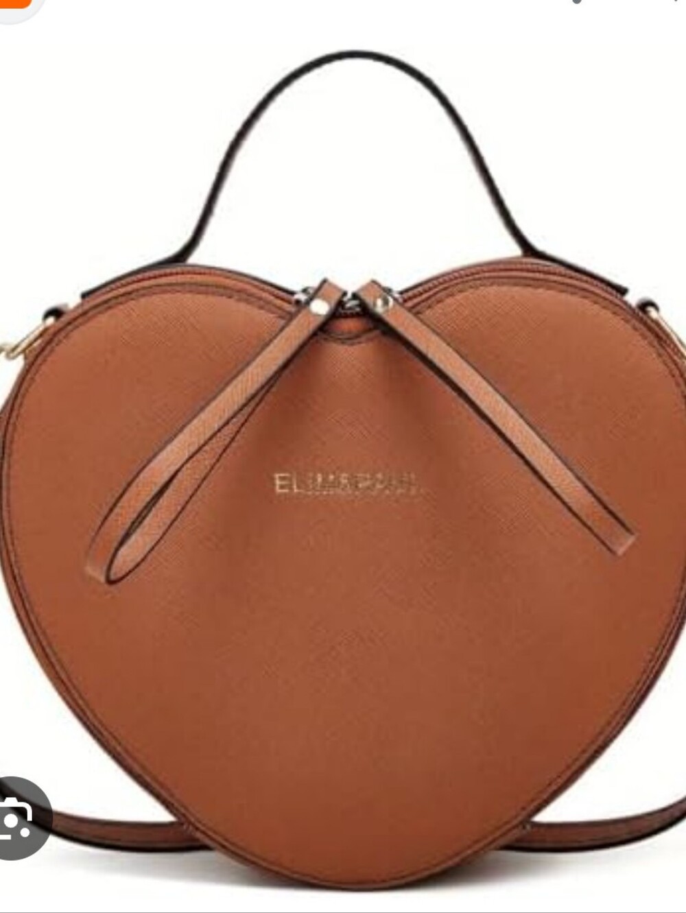 Elim & Paul Heart Brown Weather Resistant Crossbody/handbag  Bag in Brown